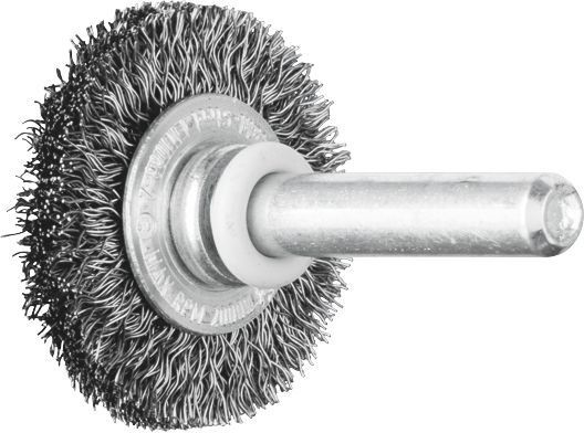 PFERD MOUNTED WHEEL BRUSH CRIMPED STEEL 20X4X6MM RBU ST 0.20 SG